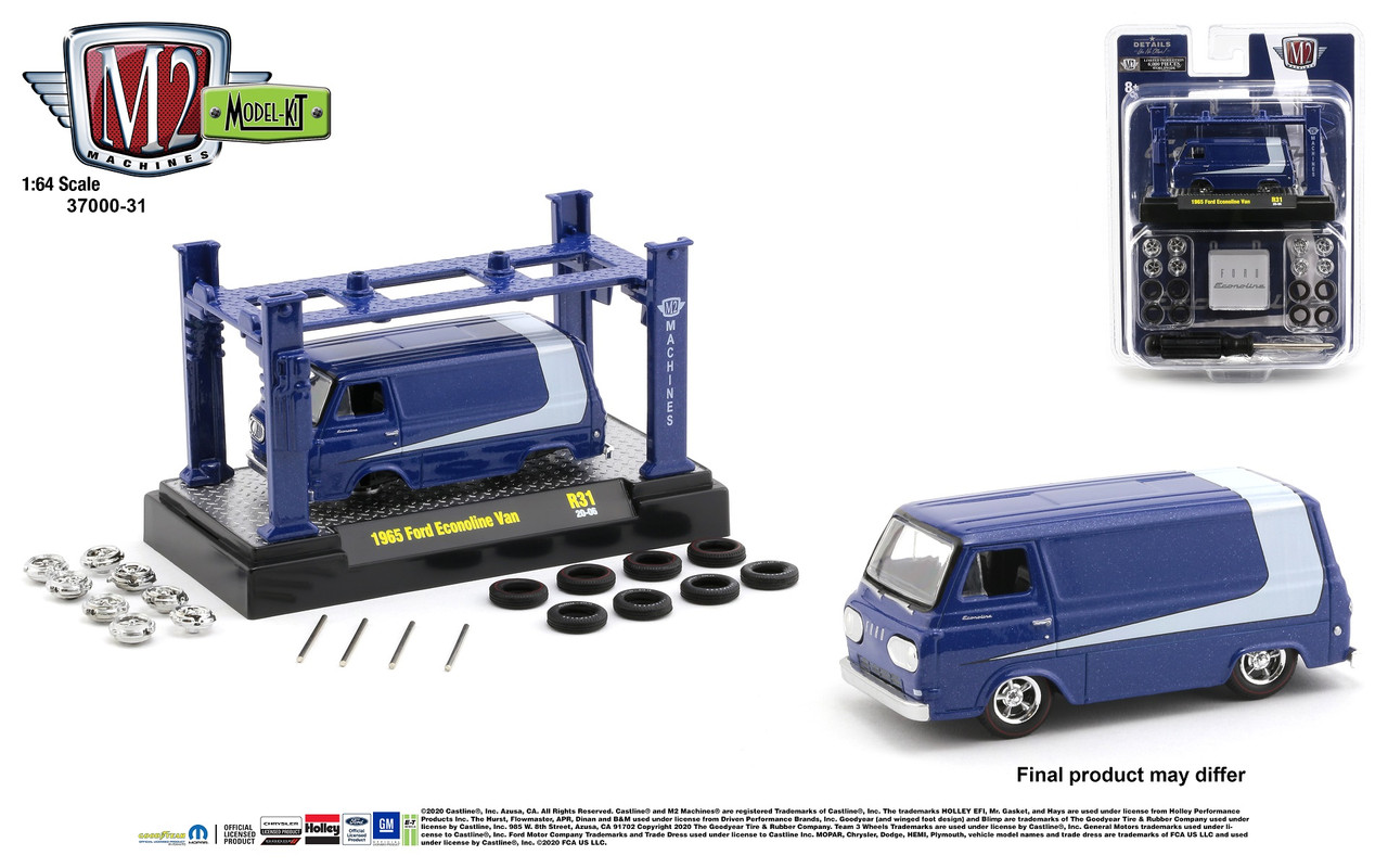 M2 Machines 1:64 Model Kit Release 31 1965 Ford Econoline Van